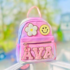 Custom tie dye mini backpack preschool daycare small backpack for girls